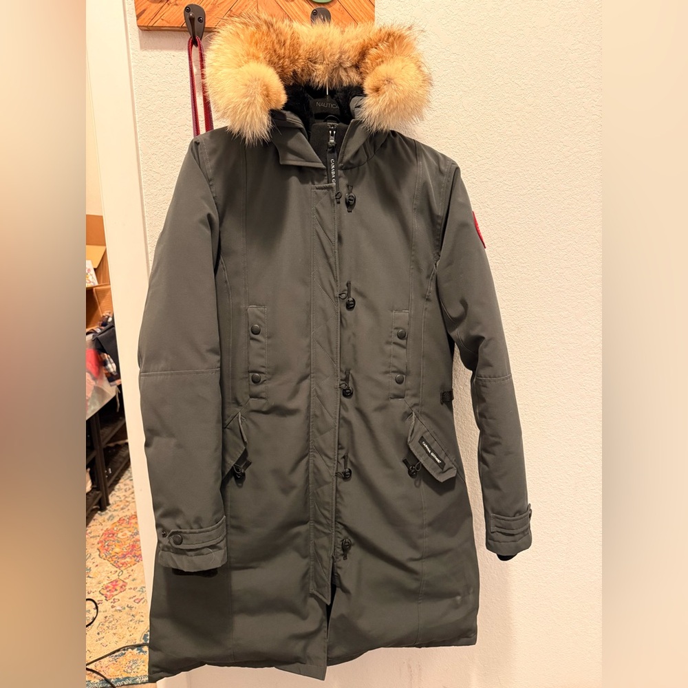 Canada Goose Women's Black Parka with Fur Trim